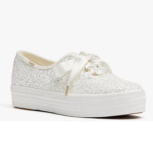 Keds x kate spade new york Triple Glitter- Size 8